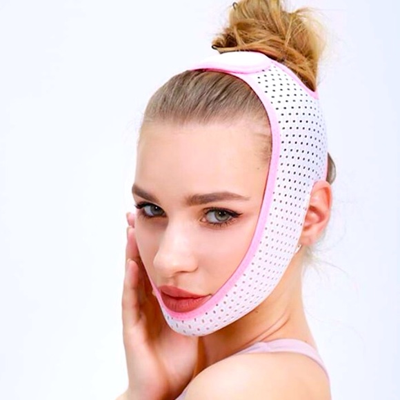 NEW V FACE SLIMMING DOUBLE CHIN BANDAGE FACE MASK - Picture 1 of 3